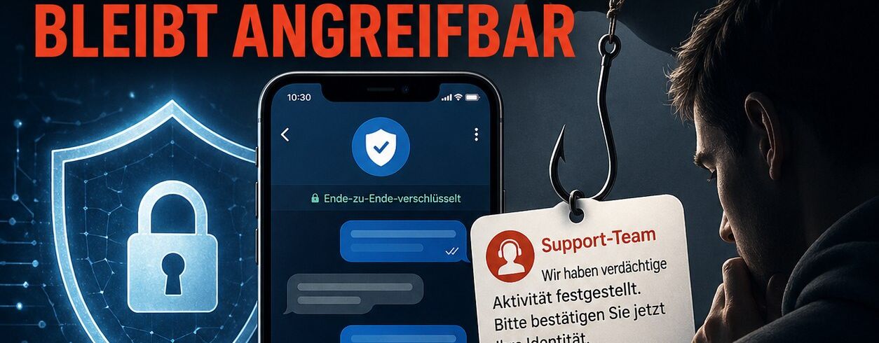 Episodenbild der Podcast-Folge zu Messenger-Sicherheit und Phishing.